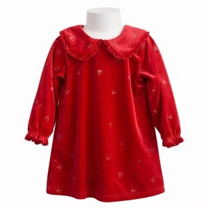 Size 18-24 Months Disney Baby Red Velvet Christmas Holiday Dress